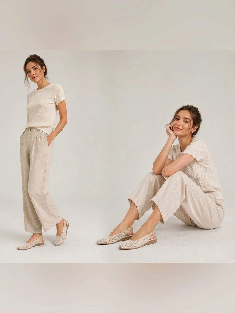 Sesto Meucci Italy Mesh Slingback Flats